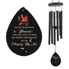 Memorial Sympathy Wind Chimes for Loss of Loved One 32'', Cardinal Wind Chime...
