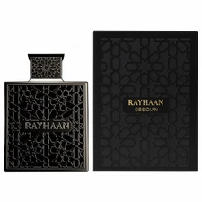 RAYHAAN OBSIDIAN EAU DE PARFUM FOR MEN 3.4 oz 100 ml