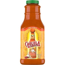 Cholula Chili Garlic Hot Sauce 64 fl oz Bulk Size Large Bottle Authentic Mexican