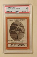 1976 Motorola #5 Three Fingers Brown PSA 9