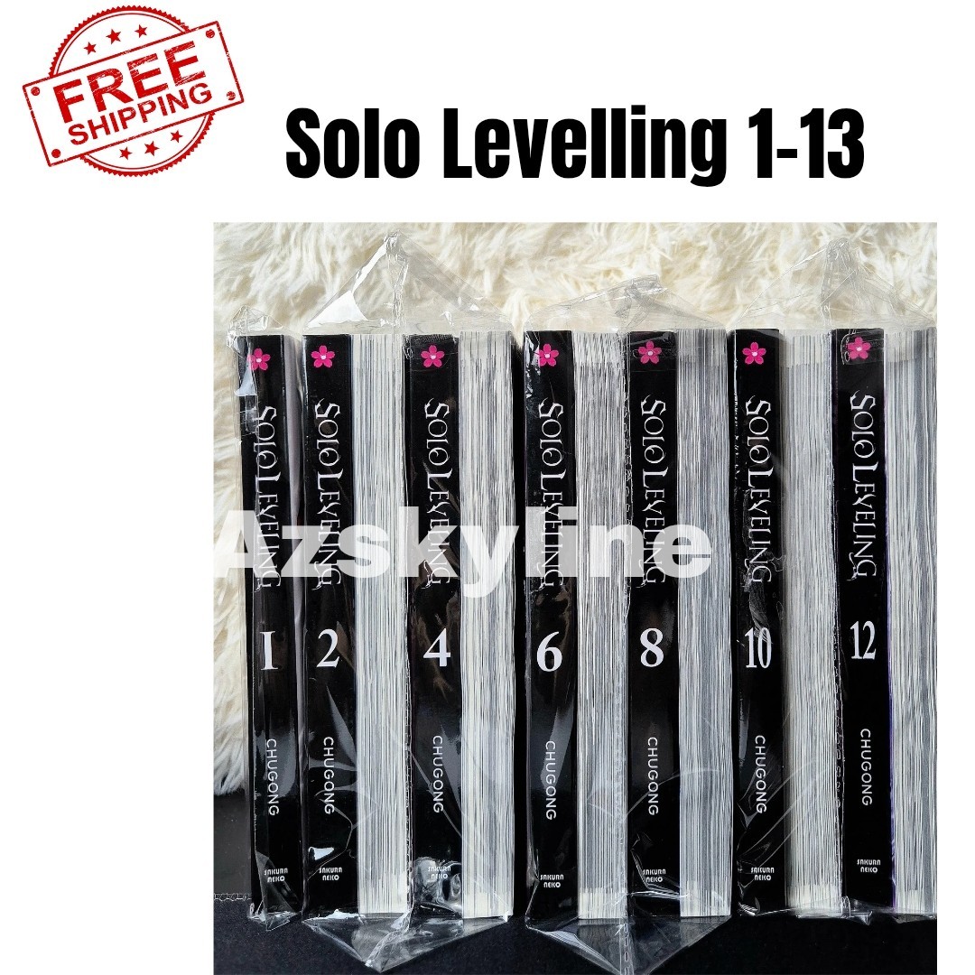 Solo Nivelación Manga Inglés Volumen 1-13 Juego Completo Nuevo Cómic Manhwa por Chugong