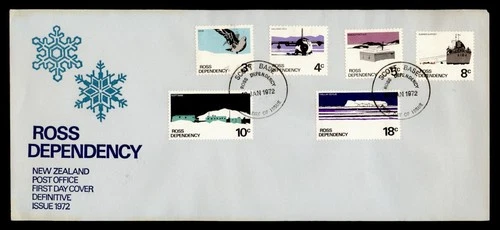 DR WHO 1972 ROSS DEPENDENCY FDC ANTARCTIC COMBO NEW ZEALAND SCOTT BASE M77232