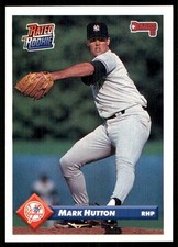 Mark Hutton 1993 Donruss #671 Yankees MLB READ FREE SHIPPING AutographDen