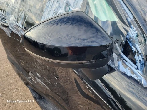 Audi A3 MK3 8V Wing Mirror Driver Side Manual Fold Black Y9B 2012 - 2019