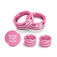 for 2024 2025 2026 Hyundai Sonata Accessories   5-Piece Aluminum Knob Pink