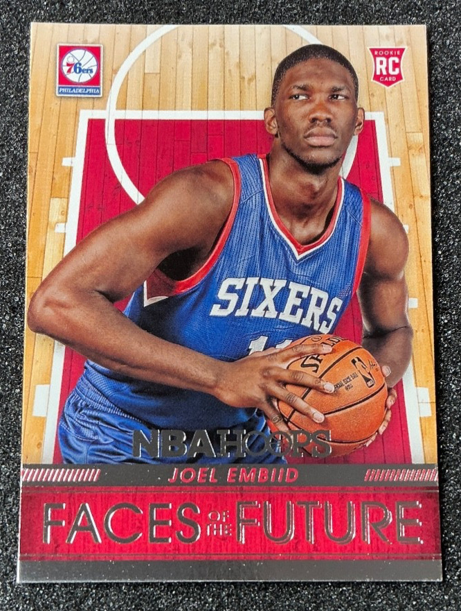 2014-15 NBA Hoops Faces of the Future Joel Embiid #13 Rookie RC