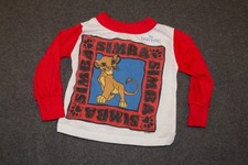 The Lion King Vintage 90s Simba Disney Red Long Sleeve Shirt Sz 2T