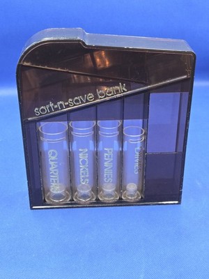 Well Used Vintage Sort-N-Save Bank Coin Sorter Plastic Retro Counting System.