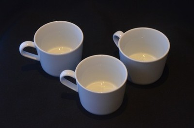 3 St. Ikea 365+  Tasse Becher Kaffeetasse Kaffeebecher groß weiß 7x9 cm 