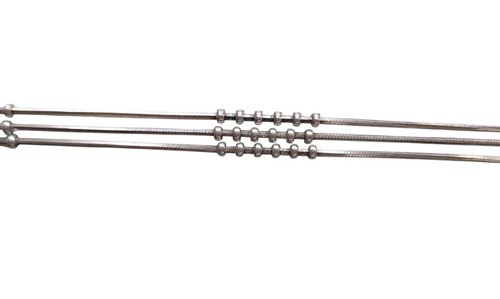 *HH* Bracciale In Argento 925 Unisex Uomo Donna Stilizzato Con Sfere E Pallini - Foto 9 di 16