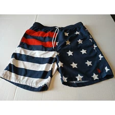 U.S. Polo Assn. American Flag Style Polo Swim Trunks Good Condition Large Adults