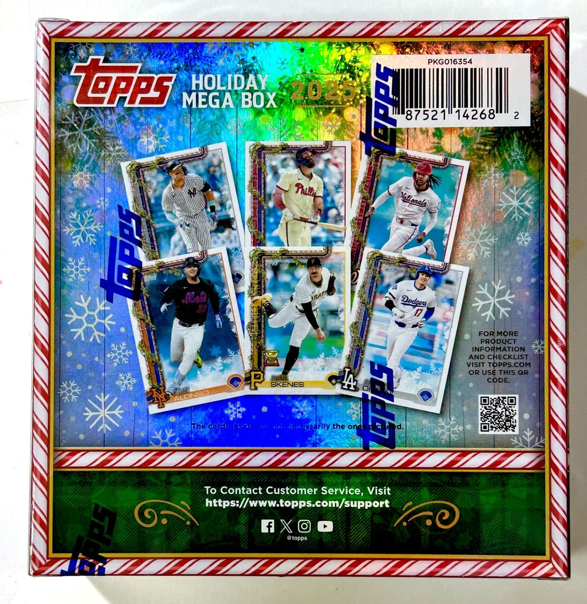 記念グッズ Topps Baseball Holiday mega/ Update Box 2025 Topps Baseball HOLIDAY MEGA Box | eBay