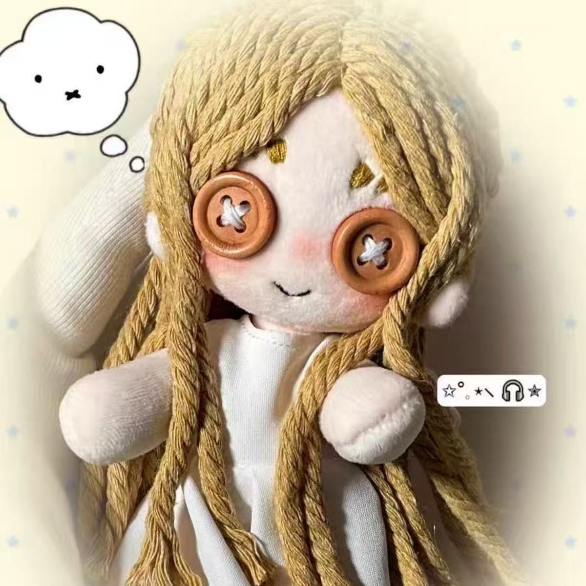 Handmade Identity V Alice De Ross 8" Button Eyes Plush Doll Collectible Gift