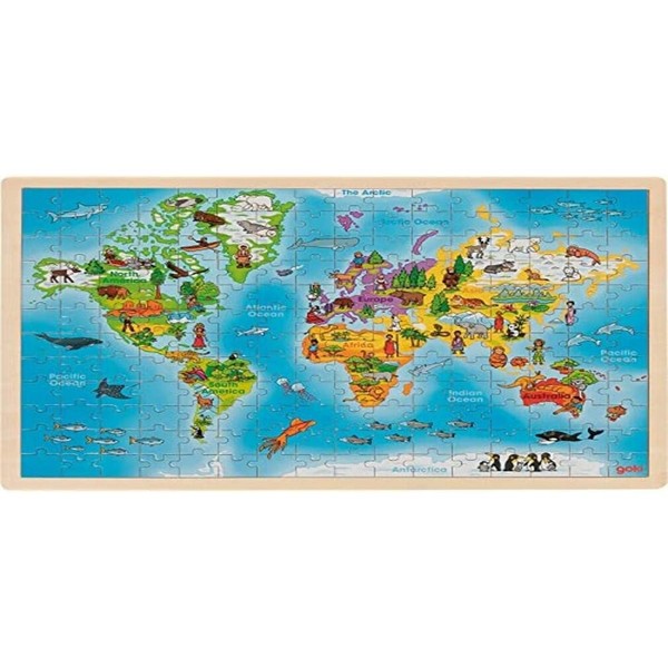 Goki Holzpuzzle Unsere Welt 192 Teile-image