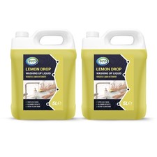 Lemon Drop Washing Up Liquid 2x5 Litre Concentrated Thick Kitchen Detergent 1.80 per litre