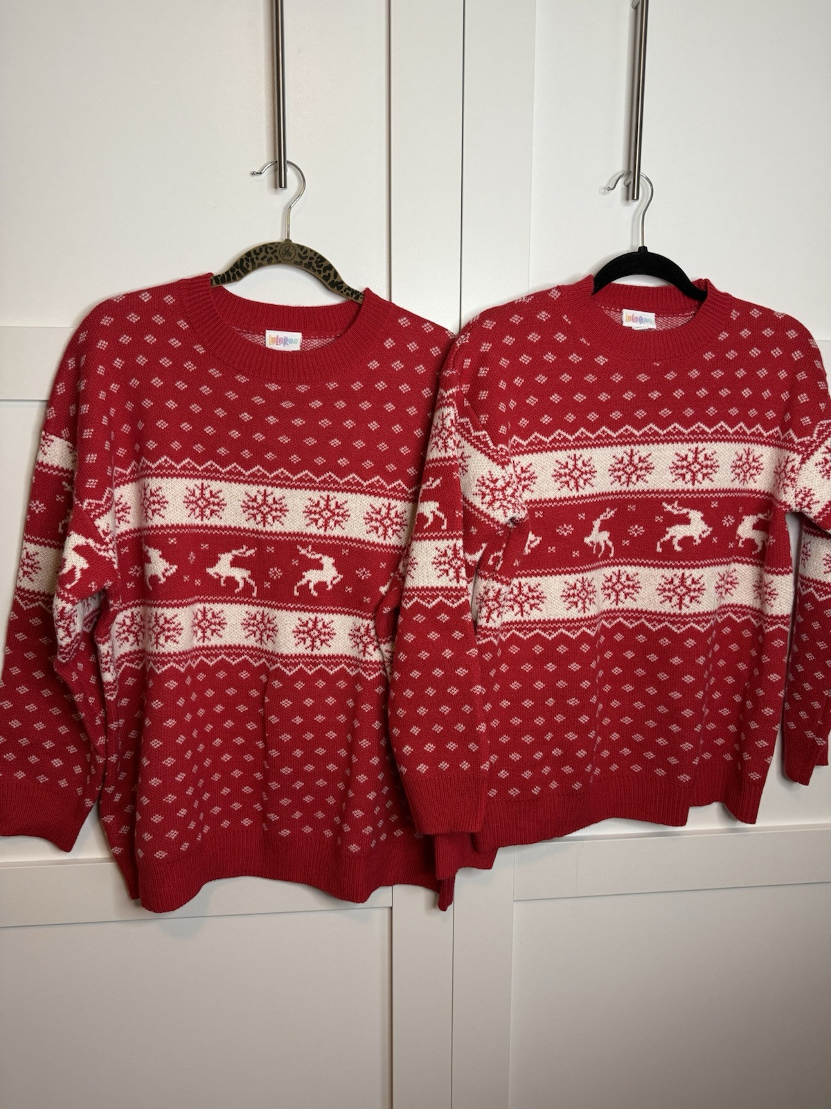 Lularoe His/hers Matching Christmas Sweaters Size Medium and 3XL