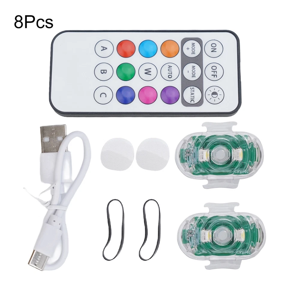 Motorcycle Anticollision Turn Signal Light USB Charging and Long Battery Life - Image 4 of 4