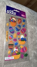 Sticko Spring Easter Eggs  Baskets Scrapbooking Stickers