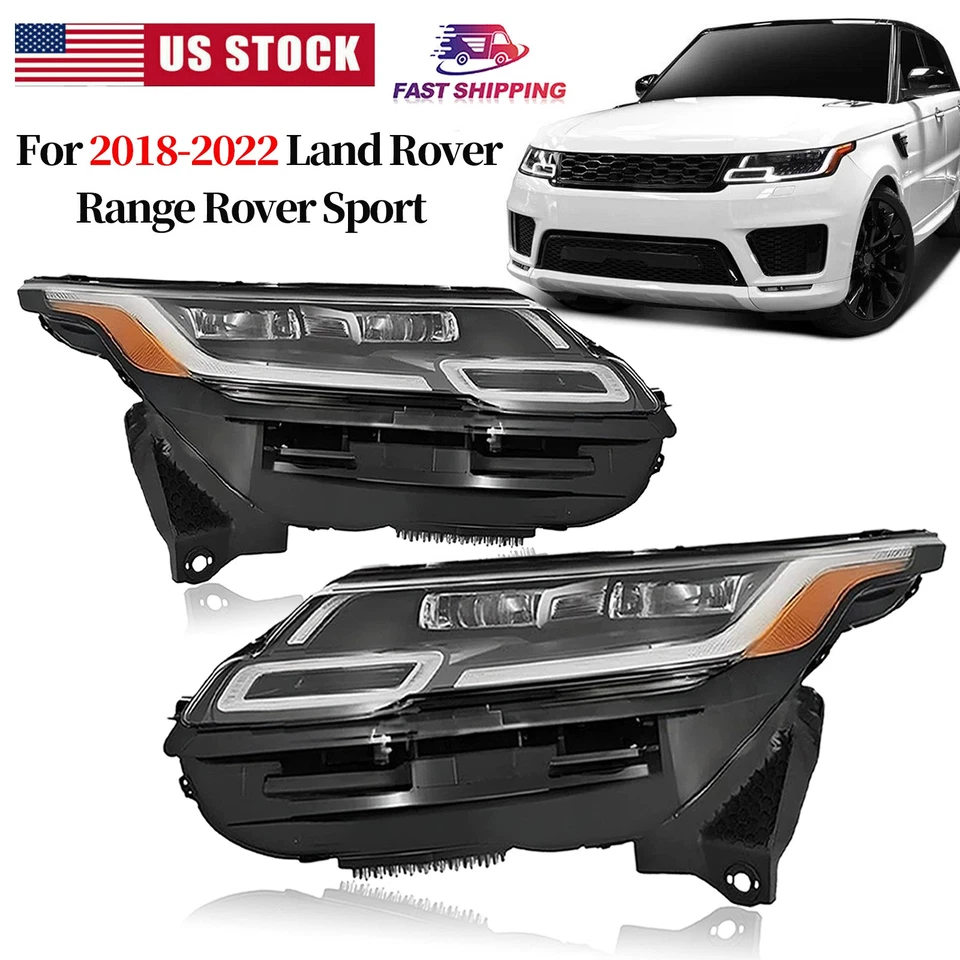 LED Headlight Assembly For 2018-2023 Land Rover Range Rover Velar Left / Right - Image 4 of 4