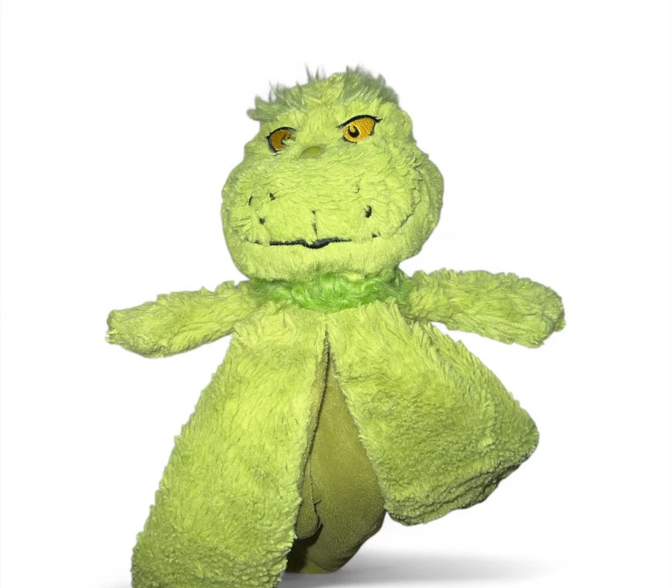 Difícil de encontrar Dr Seuss Aurora 2018 The Grinch Baby manta de seguridad felpa Lovey Foto 2 de 4