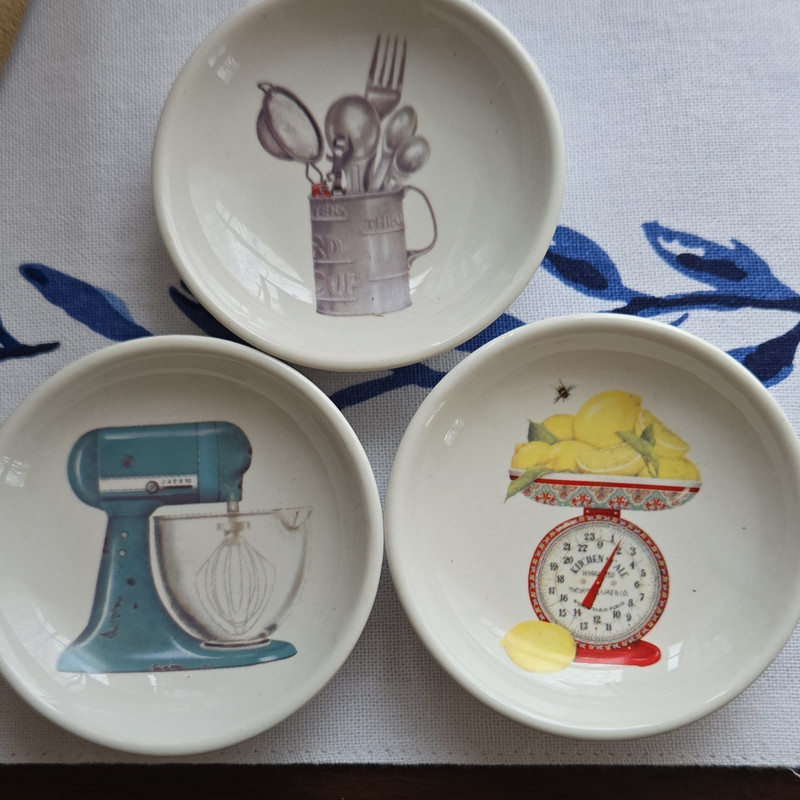 Creative Co-op Ceramic Bowl Set 3pcs Kitchen Utensil Mixer Microwave Safe
