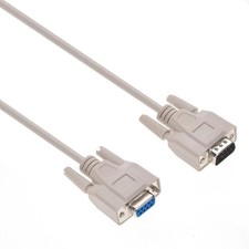 DB9 RS232 Male to Female Serial Port Extension Cable Cord 3ft