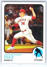 2022 Topps Heritage High #711 Jhonathan Diaz Los Angeles Angels RC