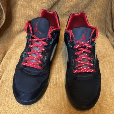 Jordan Air Jordan 5 Low x Clot Anthracite 2022 Black Red Athletic DM4640-036