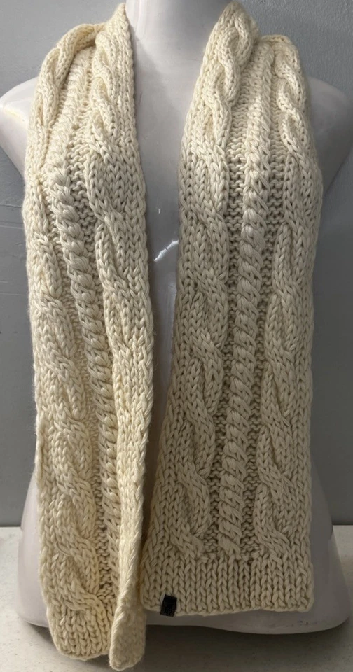 Bufanda gruesa tejida con cable The North Face para mujer talla única invierno cálida acogedora Foto 2 de 4