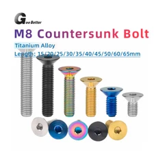 M8 Titanium Flat Head Countersunk Bolts Screws 15/20/25/30/35/40/45/50/60/65mm