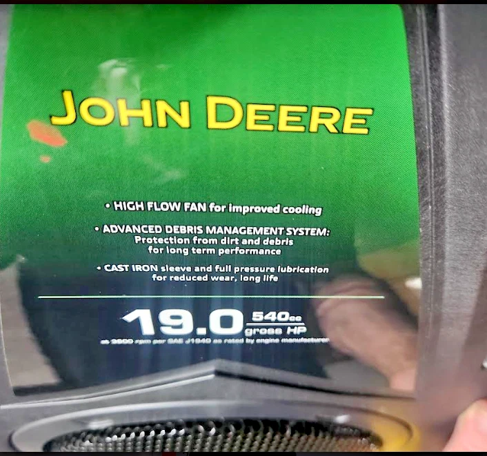 JOHN DEERE 19HP TRACTOR RIDING MOWER BRIGGS &STRATTON ENGINE 33R877 MUFFLER/PIPE - Image 3 of 4