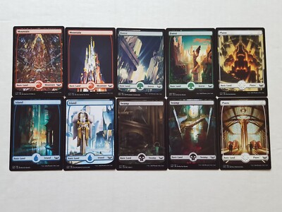 10x FULL ART LANDS - Komplettset - Neue Capenna - MTG - Magic