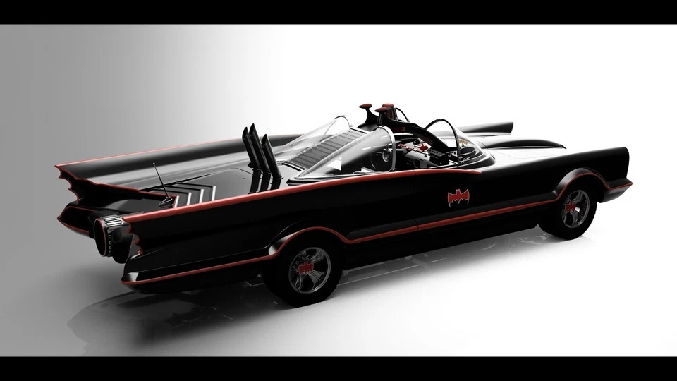 Jazzinc Batman 1966 Baticueva Programa de TV Detolf 15x60 Diorama Telón de Fondo Foto 3 de 4