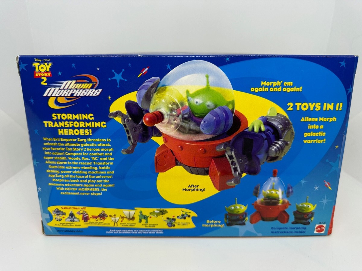 レア トイストーリー2 MOVIN' MORPHERS ALIENS エイリアン 1999 Mattel Disney Toy Story 2 Movin' Morphers Aliens