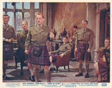 Tunes of Glory original lobby card Alec Guinness John Mills in kilts