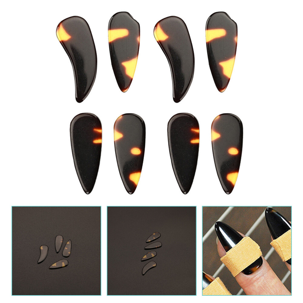 Chinese Zither Finger Picks 8PCS Guzheng Nails for Traditional