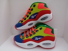 Reebok Classics Question Mid 4 Color Explosion Iverson HP3005 Youth Size 6.5