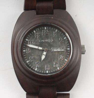Earth Eco-Friendly Men's Wood Wrist Watch W/Date Runs-BD-27