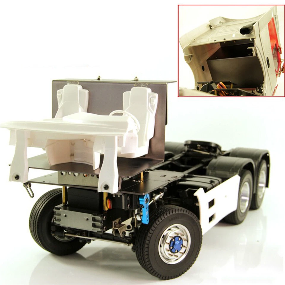Radio Tray Cab Floor Board Kit Upgrade Spare Parts Fit for Tamiya 1/14 RC Car - Image 2 of 4