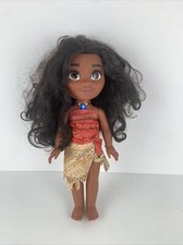 0269 Disney Moana Doll Talking Singing Light Up Necklace 13 Inch Toy Works Good