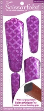 SCISSORFOBZ Designer Scissors Sheath Cover 4pc Pack Diamond Metallic Purple