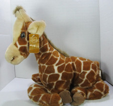 America Wego Plush Lying Giraffe Realistic Soft Plush Stuffed Animal Vintage 18  