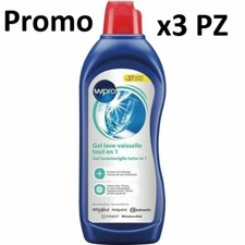 3 PZ Gel lavastoviglie tutto in 1 WPRO (750ml X 3) 484010678152 Whirlpool GEL753