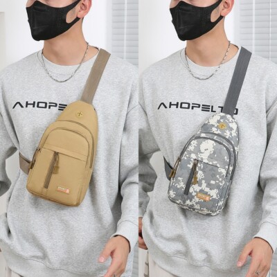 Men Women Sling Bag Chest Fanny Packs Cross Body Travel Shoulder Backpack  Sports
