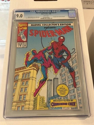 Marvel Collectors Edition 1 Spider-Man Wolverine CGC 9.0 1992 Charleston Amazing