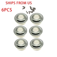 6PCS Electroplated Plastic Guitar Tuning Key Conversion Bushings Ferrules HOT