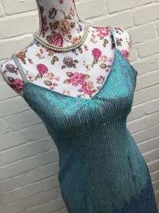 karen millen blue sequin dress