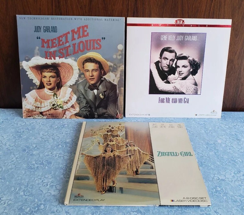 LOT 3 Laserdisc Judy Garland MEET ST. LOUIS~FOR ME MY GAL~ZIEGFELD GIRL Lamar