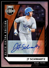 2021 Elite Extra Edition Signatures #111 JT Schwartz New York Mets/AU