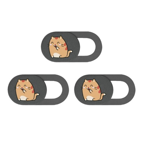 Webcam Cover Slide Universal Phone Camera Cover Cartoon Kitten Camera Cover - 第 12/14 張圖片